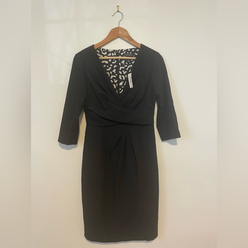 NWT White House Black Market size 2 Deep V Dress